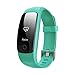 Price comparison product image Smart Bracelet, Bluetooth 4.0 Waterproof Heart Rate Monitor with 0.96"OLED Touch Panel,Activities Recording,GPS & Auto Sleep Tracking, Weather, SMS/SNS, Sedentary, Pedometer Alert,Best Fitness Tracker for iPhone Xs max/Xs/XR/X/8/7/6/SE, Ipad, Samsung Galaxy S9/S8/S7/Edge and More