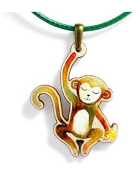 Kinder Schmuck Kette HOLZ *** AFFE ***