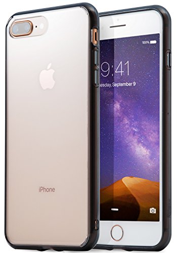 Funda iPhone 7 Plus   iPhone 8 Plus  Ringke  FUSION  Crystal Clear Volver PC TPU de parachoques  gota de Protecci  n   Choque tecnolog  a de la absorci  n  Criado biseles de la cubierta protectora Para Apple iPhone 7 Plus 2016 - Smoke Black