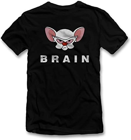 Pinky Brain T-Shirt schwarz-black XL