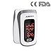 Produktbild Finger Puls Oximeter und Herz Frequenz Monitor, Sauer Stoffsättigung CE FDA Blut Druck Messgerät LED Tragbare Familien-Gesund Heits Für Sorge, Grau und Weiß
