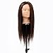 Pro 22" 70% Real Long Hair Practice Mannequin Hairdressing Training Head & Makeup Professional for Student Practice