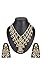 DS White Colour Three lada Party wear Hand Crafted Kundan with Pearl Necklace set with chand Bali for women(DS181) RS.1229.00