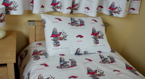 Roald Dahl - Matilda - Cot Bed / Junior Duvet Cover & Pillowcase - Cotton - UK Made