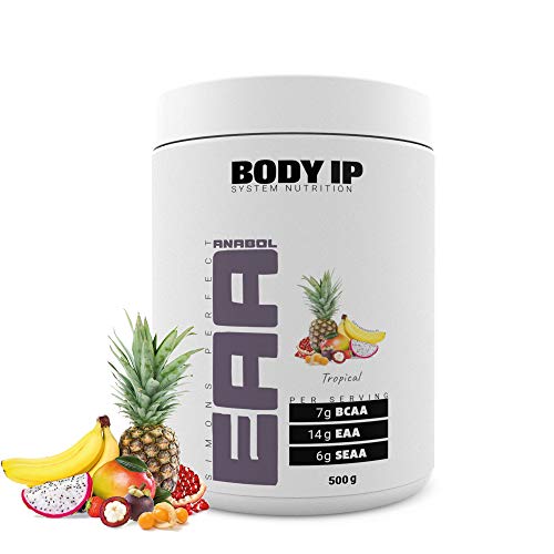 BODY IP Simons Perfect EAA | Tropical | essentielle Aminosäuren für den Muskelaufbau | enthält alle EAAs, SEAAs und BCAAs | 500g