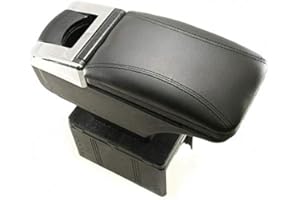 Mittelarmlehne Armlehne Universal Konsole Mittelkonsole Kunstleder Schwarz Autohobby