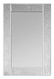 Innova M06896 Ascot Espejo Rectangular Vidrio centelleante, 3 x 45 cm, Color Plateado, plata