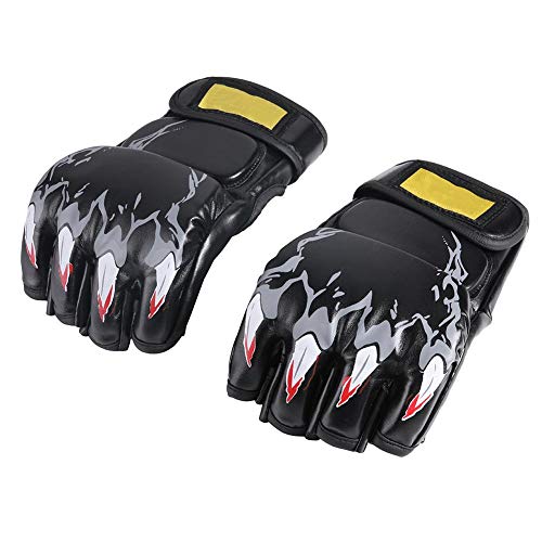 Trendyest Gloves for Biker Grappling Half Finger Mma Gloves Training Punching Boxing Sparring Gloves