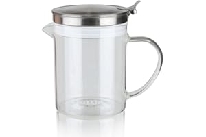 DKD Home Decor Aceitera Quttin Vidrio de Borosilicato (500 ml)