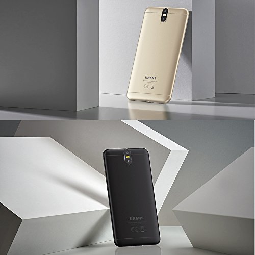 UHANS MAX 2 Smartphone 6,44 Zoll FHD Android 7.0, Octa-Core 4GB RAM + 64GB ROM 13.0MP + 2MP RÃ¼ckfahrkamera + 13.0MP + 2MP Frontkamera 4300mAh Akku Fingerabdruckerkennung, Dual SIM Ohne Vertrag