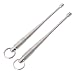 Lixada 2pcs Titanium Alloy Earpick Ear Cleaner Curette Earwax Remover