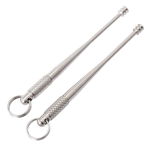 Lixada 2pcs Titanium Alloy Earpick Ear Cleaner Curette Earwax Remover