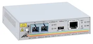 Allied Telesyn Centrecom TX to FX Media Converter with ST Fiber Connectors (AT-MC101XL-10)
