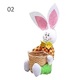 Einzigartiges Design: niedliches Hase mit Korbdesign, wirklich schick und einzigartig, Ihre Kinder mögen es und Sie werden es lieber Ihr Haus mit ihm dekorieren.
