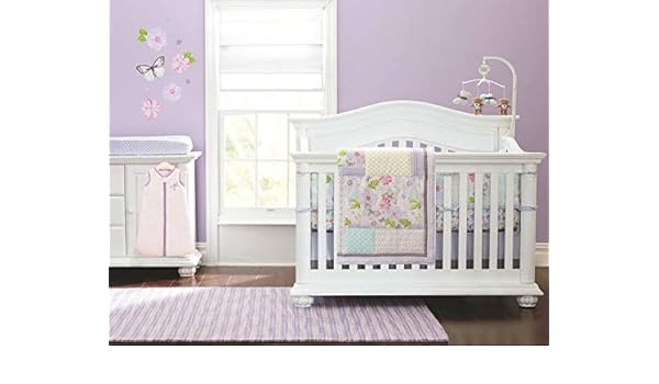 purple cot bedding