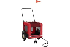 vidaXL Remolque de Bicicletas para Mascotas remolques de Bicicletas para Mascotas Remolque de Bicicletas