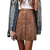 ♥ Design: Tragen Sie unser Produkt mit Hemden, High Heels oder flachen Schuhen, Sie werden eleganter und attraktiver aussehen. Es ist eine der wichtigsten Kleidungsstücke in Ihrem Kleiderschrank. Verpassen Sie nicht diesen ausgezeichneten Rock.