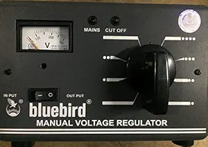 Bluebird 5Kva Manual 145v-280v Voltage Stabilizer, Black