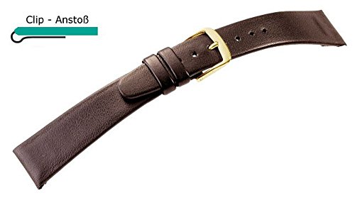 Natina Uhrenarmband Leder Ersatzband Band mit Clip Braun - Kurze Lnge 23376G, Stegbreite:8mm Natina Uhrenarmband Leder Ersatzband Band mit Clip Braun - Kurze Lnge 23376G, Stegbreite:8mm