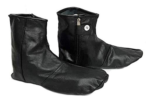 Desert Dress Leather Socks Khuffs Footwear Shoes Feet Khuffain Mens Muslim Islam Motocycles (10) Black
