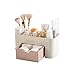Produktbild JINSANSHUN Make Up Kosmetikorganizer Multifunktionale Aufbewahrungsbox Organizer Beauty Kosmetikbox mit Schublade, 7-Fächer Großer Stauraum Sortimentskasten Sortierkasten - Pink