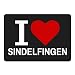 Produktbild Mousepad Classic I Love Sindelfingen schwarz