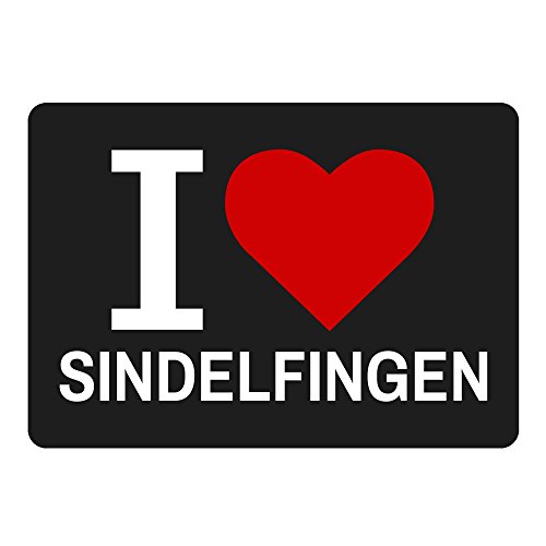 Preisvergleich Produktbild Mousepad Classic I Love Sindelfingen schwarz