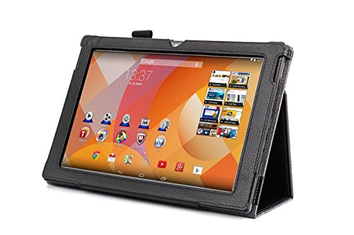 Originale Supremery Medion Lifetab S10366 S10365 S10346 S10334 S10333 Tasche Hülle Case Cover Schutzhülle Etui mit Standfunktion Farbe: Schwarz - 2