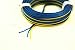 Produktbild Drillingslitze blau / gelb / blau, 5m Rolle, Litze 0,14 mm ²