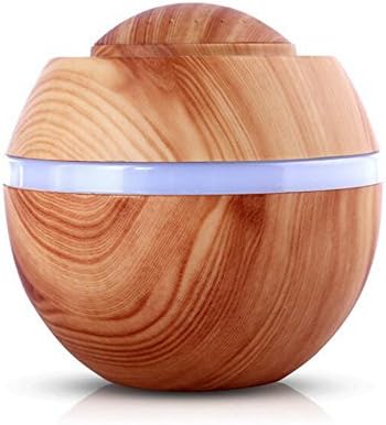 ALISIAM USB Air Aroma Humidifier Ultrasonic LED 7 Color Changing Essential Oil Diffuser - 500ml -Mini Ultrasonic Humidifier (B)