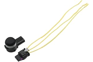 Ollanoos 5Q0919275B Rear PDC Reverse Parking Sensor with Plug Line, Reverse Backup Parking Sensor Replacment for A3 A4 A5 Q2 Q5 Q7 TT, Replaces 5Q0919275BGRU 5Q0919275 5Q0919275GRU