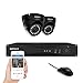 Price comparison product image [Upgraded 960P HD] SANSCO 4 Channel DVR Digital Video Recorder CCTV Camera System with 2 Indoor/Outdoor Cam (1280x960,1.3Mega Pixels, Night Vision, Easy Mobile Access, Push Notifications, No Hard Drive)