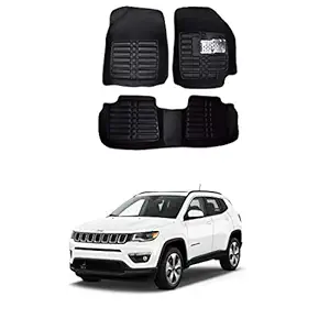 AYW 5D Car Mat for Jeep Compass Black Color (Model Year : 2017-2021)