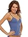 Clovia Women'S Soft Cotton Padded Camisoles Medium Blue