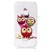 Produktbild Huawei P10 Lite Hülle, Chreey Glatt Transparent Schutzhülle 3D Druck Öl Glanz Relief Muster Crystal Klar Handyhülle Ultra Slim Weich TPU Silikon Case Cover Skin Kratzfeste [Vier Eulen]