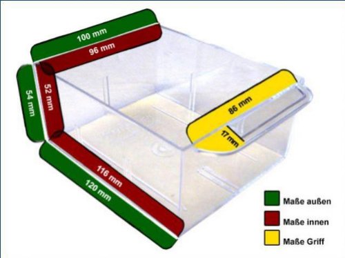 20 Schubladen Regal transparente Schübe Kleinteilemagazin endlos erweiterbar Modulat - 6