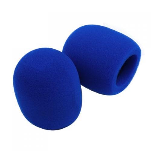 2pcs Funas Protectoras para Micr  fono Fundas de Espuma para Mic de Color Azul