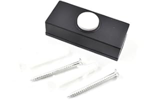 FALCON WORKSHOP SUPPLIES LTD 4TRADE 1 x Black Wired Door Bell DOORBELL Bell Push Press Button Like Sesame