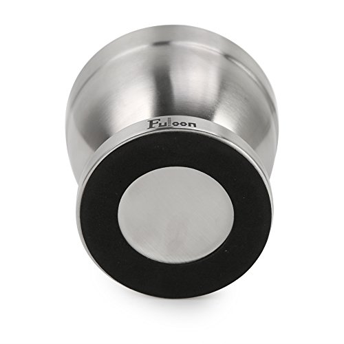 Fuloon Edelstahl Mörser mit Stößel Set Küche Spice Grinder für Kräuter und Gewürze Ø 10 cm (Silber) - 3