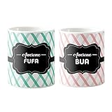 Designer Panda, awesome bua awesome fufa, Printed Coffee Ceramic Mugs set of two
