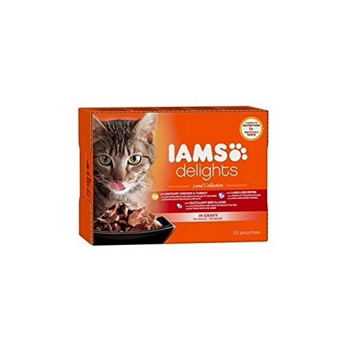 Preisvergleich Produktbild Iams Erfreut Land Sammlung In 12 Katze Soße Nahrung X 85G