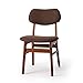 Produktbild JX Massivholz Fußhocker-Modern minimalistischen Hause Massivholz Sofa Stuhl Schreibtisch Stuhl Rückenlehne Stuhl Nordic Erwachsenen Esszimmer Stuhl Café Tisch und Stuhl (Größe: 39 * 47 * 77,5 cm).