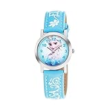 AM:PM Disney Frozen Elsa Analog Kinderuhr Leder DP140-K233