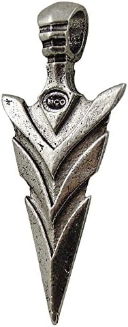 Julie Wang 14PCS Alloy Silver Sword Shape 37*20*3 MM Jewelry Making DIY Pendant Charms