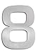 Produktbild Blomus 68191 Hausnummer 8 Signo, Edelstahl