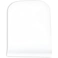 Elegant Casa A-21 Sleek Toilet Seat Cover Rectangle Shape Commode Cover Easy Installation Stable Hinges Prevent Shifting Soft-Closing Colour White Sleek Design Size 45x35 Hinge Hole Distance 13-18 Cm