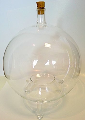 Fliegefalle runder Fliegenfänger aus klarem Glas befüllbares Kristallglas mundgeblasen Durchmesser ca. 11 cm Höhe ca. 14 cm Oberstdorfer Glashütte - 2