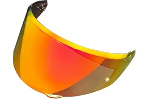 MTDVZR New K3 Helmet Visor Replacements,UV Protection Helmet Shield Visor Windshield Compatible with AGV K3 DOT(E2206) Helmets,2023 Model (Revo Deep Red-Day Use Only)