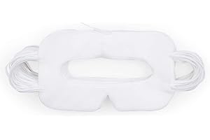 AMVR 100 pièces Masque Facial VR jetable Coussin de Protection Non tissé Respirant pour Quest ou Quest 2 / HTC Vive ou Pro/PS VR/Gear VR/Rift ou Rift S et Autres Casques VR