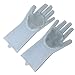 Produktbild CZWYF Dekontaminationsbürste Handschuhe Küche Bad Reparatur Zimmer Durable Magic Reinigungsbürste Handschuhe Home Langarmbürste 15x34 cm (Farbe : Gray)